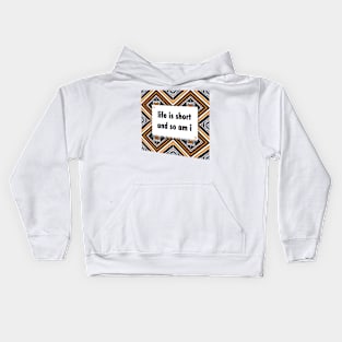 life is short and so am i ikat Kids Hoodie